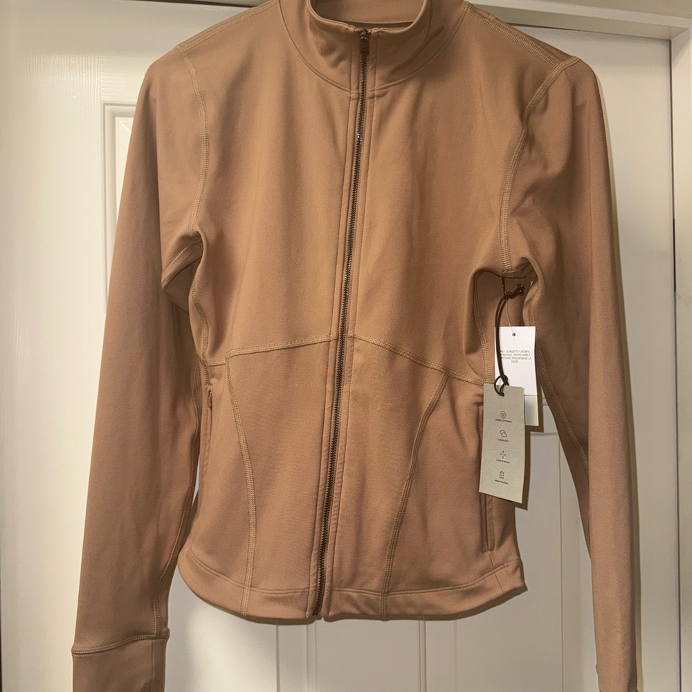Abercrombie & Fitch Women's Zip-Front Bomber Jacket in Camel